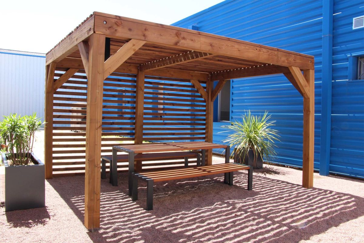 Installation de pergola