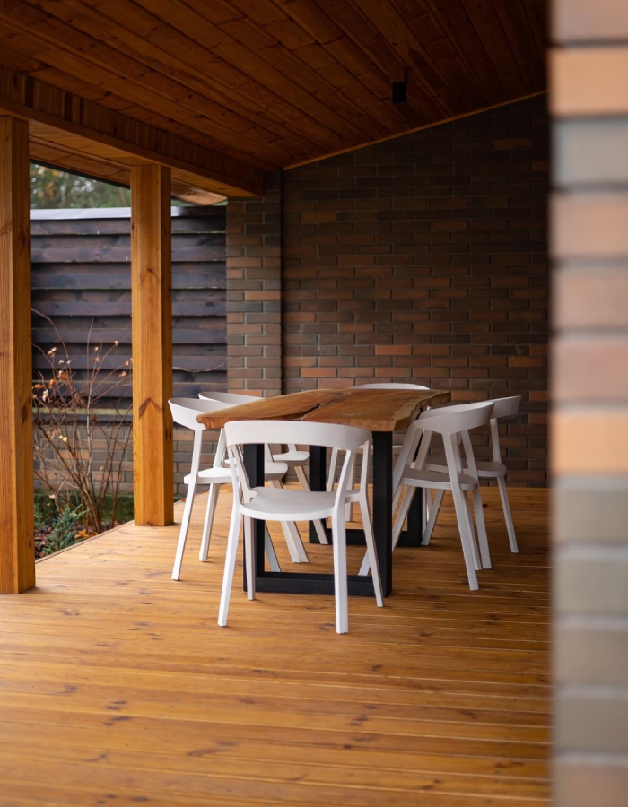 Terrasse bois couverte