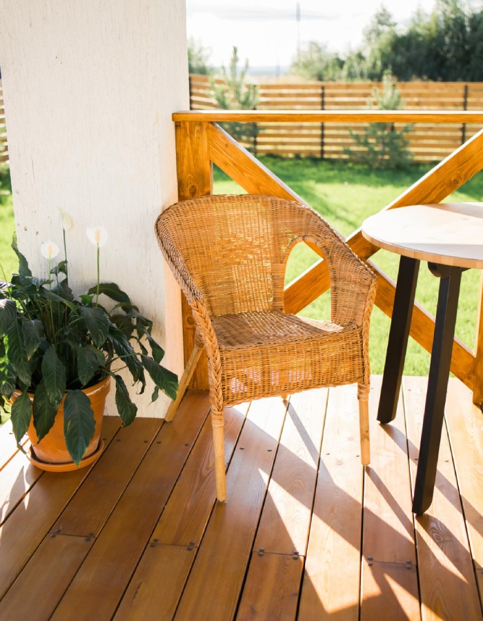 Terrasse bois aménagée